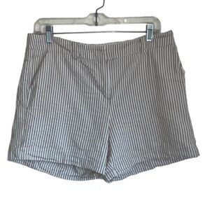 Sandro 100% Cotton Seersucker Shorts GUC Size 8 GUC